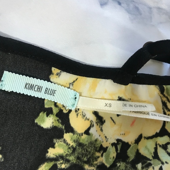 Kimchi Blue Coco Loco Black & Yellow Floral Romper - Picture 6 of 8